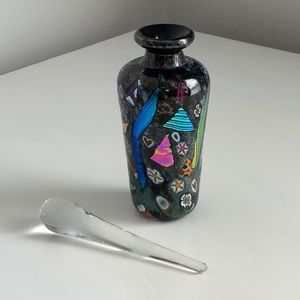 Vintage Artisan Handmade Millefiori Perfume Bottle